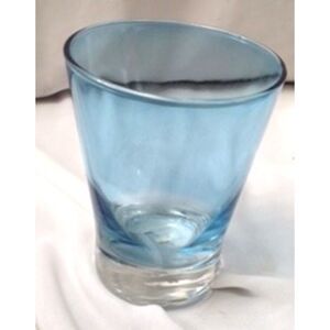 1895	 	Blue Whiskey Glass or Candle Holder